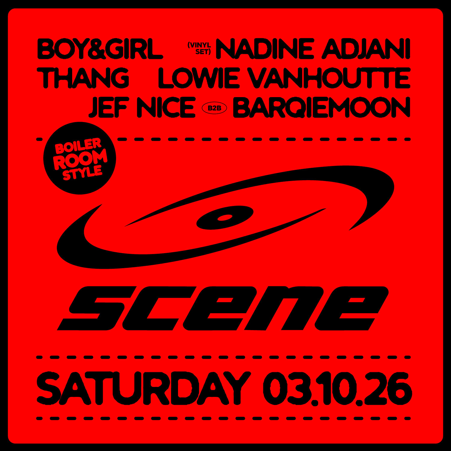 Scene | EARLY BIRD • Saturday 03.10
